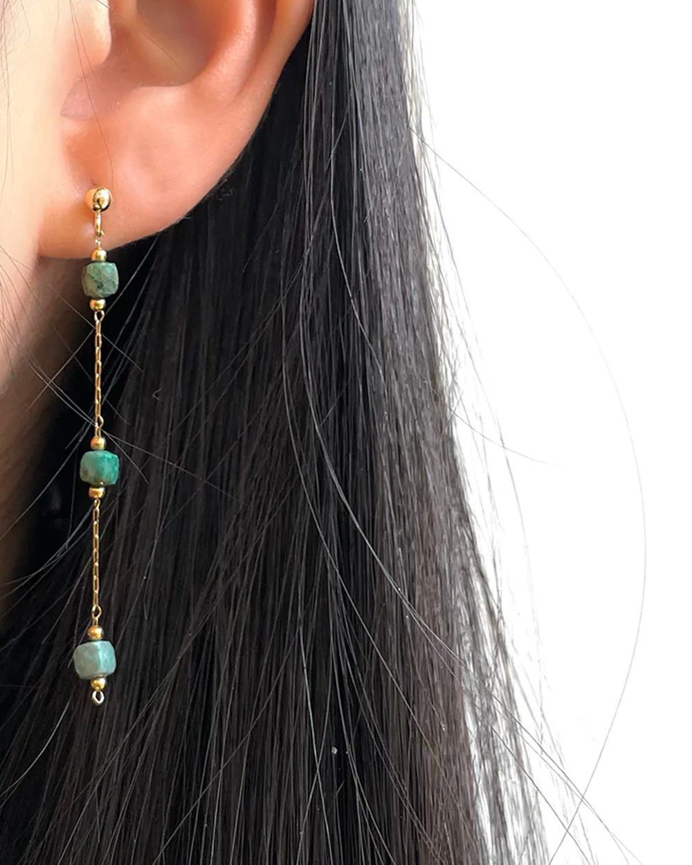 BOUCLES CHAINE TURQUOISE