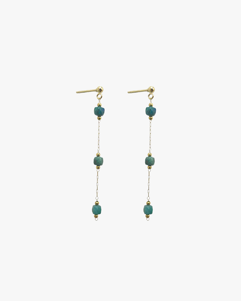 BOUCLES CHAINE TURQUOISE